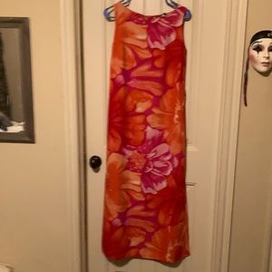 Sz10 long floral summer dress